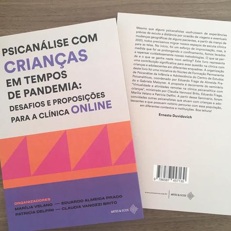 capa do livro Psican?lise com crian?as em tempos de pandemia